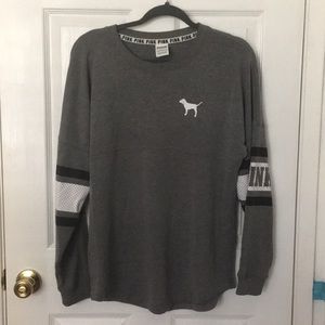 CLOSING SHOP: VS Pink Gray Jersey Sweater